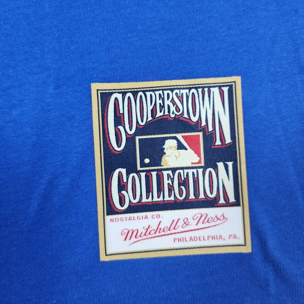 Los Angeles Dodgers Shirt Mens Small NWT Mitchell Ness Blue Cooperstown MLB